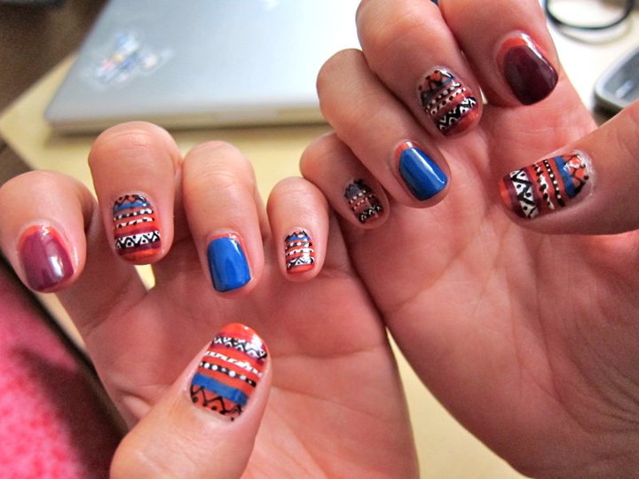 Tribal nails by Laura